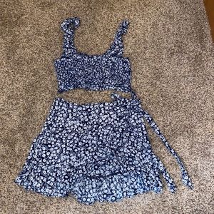 Shein top and skirt